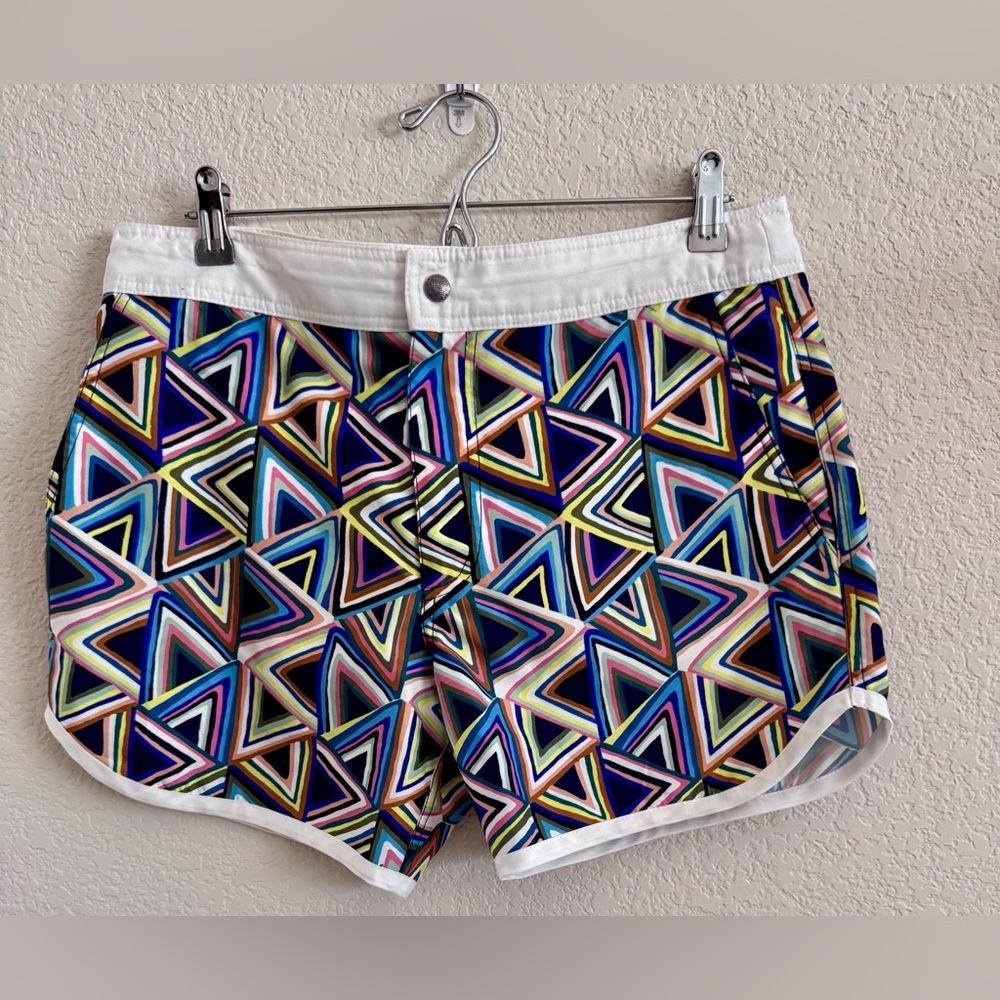 SOLD Mr Turk Geometric Patterned Men’s Swim Trunks/Shorts Size 32 - Picture 2 of 2